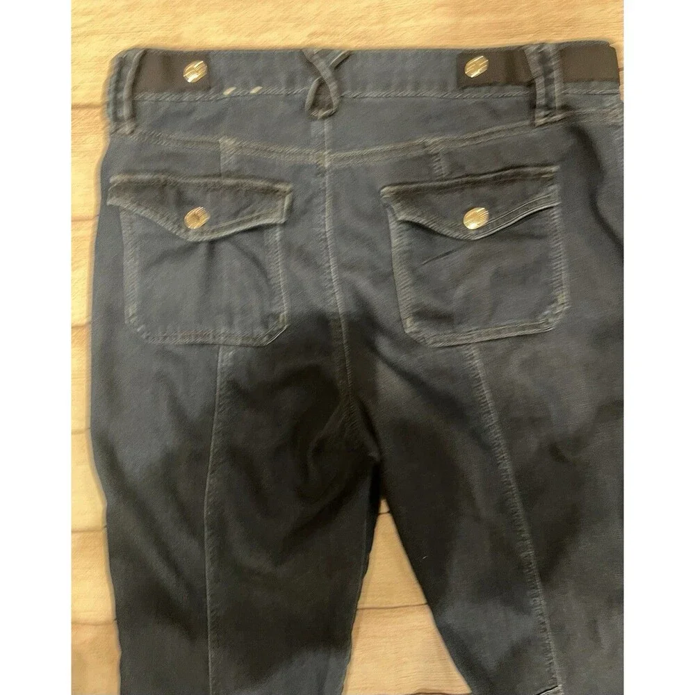 WHBM White House Black Market blue Cotton denim Straight Crop jeans -size 6
